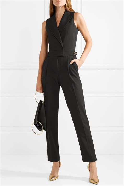 black michael kors jumpsuit free shipping|Michael Kors sleeveless black jumpsuit.